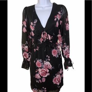 Xhilaration Long Sleeve Floral Dress